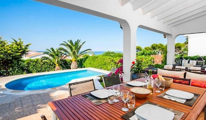 Binibequer Vell Villa Sleeps 6 with Pool and Air Con